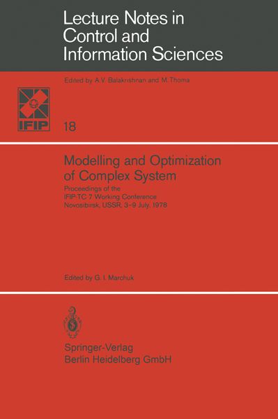 Produktbild: Modelling and Optimization of Complex System