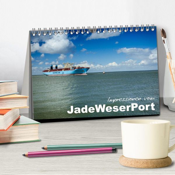 Produktbild: Impressionen vom JadeWeserPort (Tischkalender 2026 DIN A5 quer), CALVENDO Monatskalender