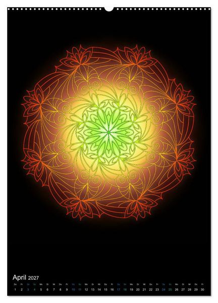 Produktbild: Mandala-Kalender 2027 (Wandkalender 2027 DIN A2 hoch), CALVENDO Monatskalender