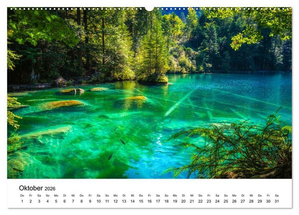 Produktbild: Wasserwelt Schweiz (hochwertiger Premium Wandkalender 2026 DIN A2 quer), Kunstdruck in Hochglanz