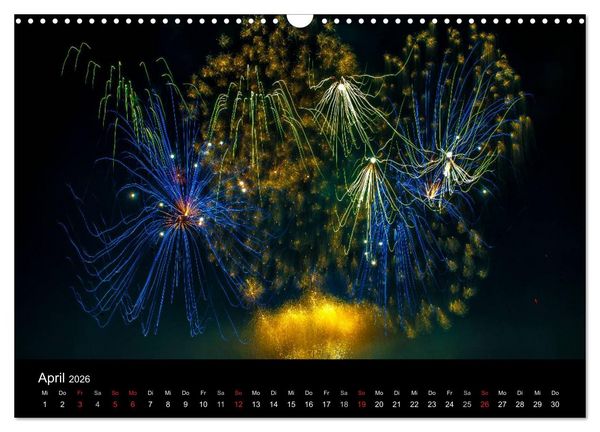 Produktbild: Das Feuerwerk (Wandkalender 2026 DIN A3 quer), CALVENDO Monatskalender