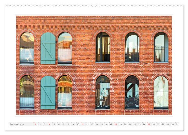 Produktbild: Architektur. Imposante Fassaden (hochwertiger Premium Wandkalender 2026 DIN A2 quer), Kunstdruck in Hochglanz