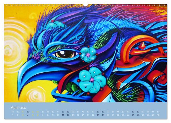 Produktbild: Mexikanische Graffitis (Wandkalender 2026 DIN A2 quer), CALVENDO Monatskalender