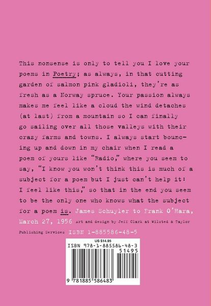 Produktbild: The Letters of James Schuyler to Frank O'Hara