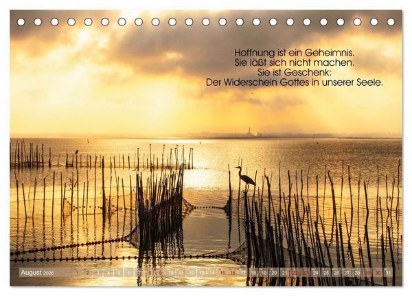 Produktbild: Funken der Hoffnung (Tischkalender 2026 DIN A5 quer), CALVENDO Monatskalender