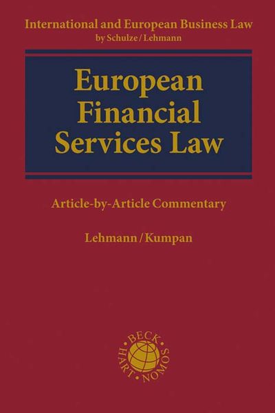 Produktbild: European Financial Services Law