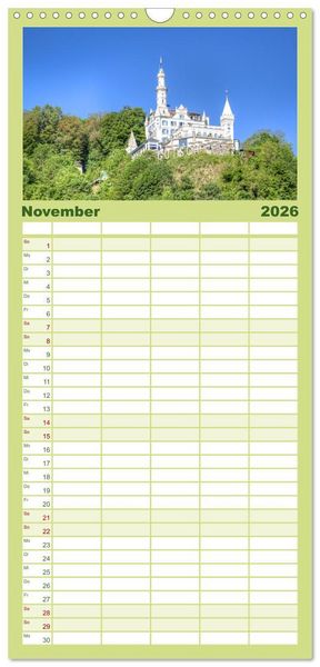 Produktbild: Familienplaner 2026 - Luzern an der Reuss mit 5 Spalten (Wandkalender, 21 x 45 cm) CALVENDO