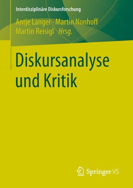 Produktbild: Diskursanalyse und Kritik