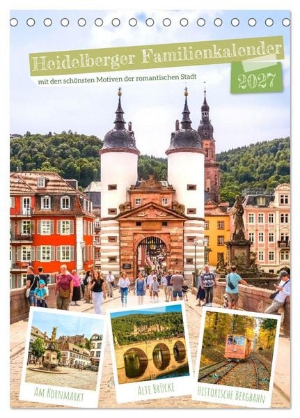 Produktbild: Heidelberger Familienkalender (Tischkalender 2027 DIN A5 hoch), CALVENDO Monatskalender
