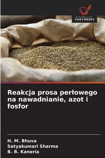 Produktbild: Reakcja prosa per&iquest;owego na nawadnianie, azot i fosfor