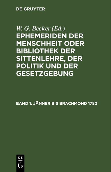 Produktbild: J&auml;nner bis Brachmond 1782