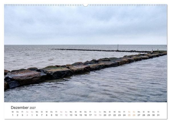Produktbild: Hamburger Hallig - Der Weg ist das Ziel (hochwertiger Premium Wandkalender 2027 DIN A2 quer), Kunstdruck in Hochglanz