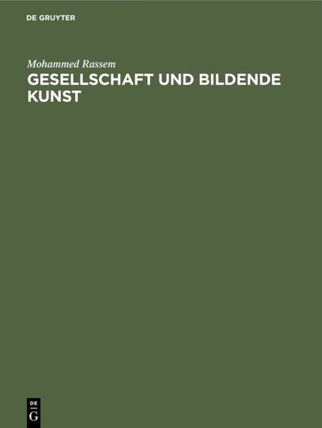Produktbild: Gesellschaft und bildende Kunst