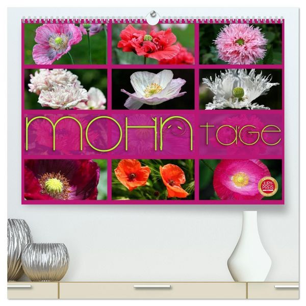 Produktbild: Mohn Tage (hochwertiger Premium Wandkalender 2026 DIN A2 quer), Kunstdruck in Hochglanz
