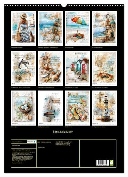Produktbild: Sand.Salz.Meer. (Wandkalender 2026 DIN A2 hoch), CALVENDO Monatskalender