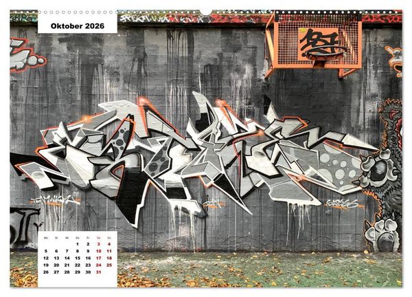 Produktbild: Hamburg Graffiti (Wandkalender 2026 DIN A2 quer), CALVENDO Monatskalender