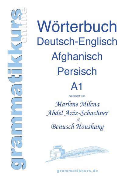 Produktbild: Wortschatz Deutsch-Englisch-Afghanisch-Persisch Niveau A1