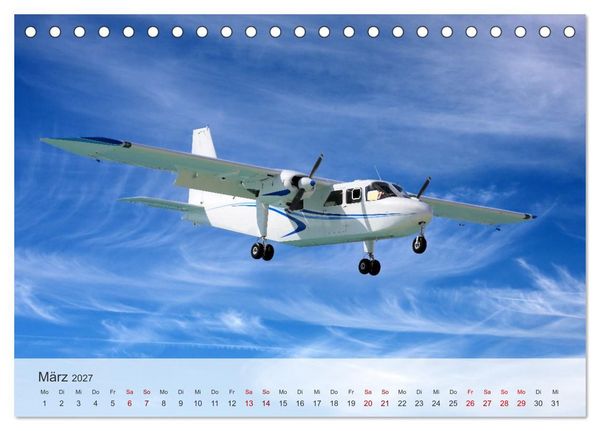 Produktbild: Flugzeuge &uuml;ber den Wolken (Tischkalender 2027 DIN A5 quer), CALVENDO Monatskalender