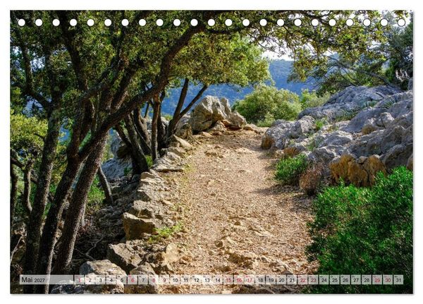 Produktbild: Wanderlust Mallorca - Pfade der Tramuntana (Tischkalender 2027 DIN A5 quer), CALVENDO Monatskalender