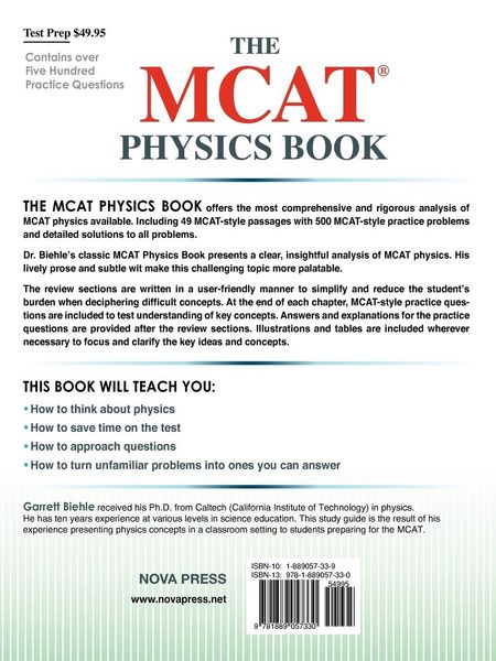 Produktbild: The MCAT Physics Book