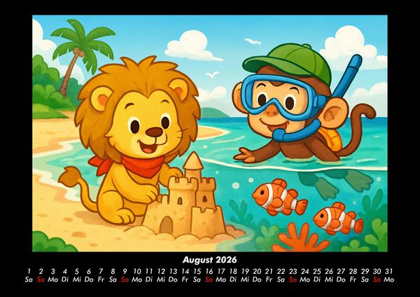Produktbild: Buschi & Milo - Reise durch Japan 2026 Fotokalender DIN A3