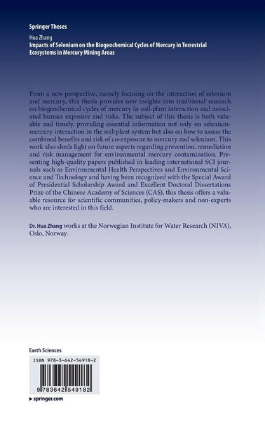 Produktbild: Impacts of Selenium on the Biogeochemical Cycles of Mercury in Terrestrial Ecosystems in Mercury Mining Areas