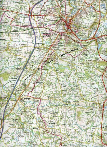 Produktbild: Villedieu-Les-Po&euml;les.Gavray 1:25 000