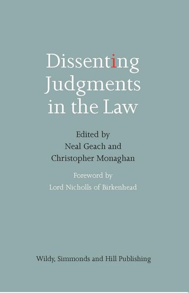 Produktbild: Dissenting Judgments in the Law