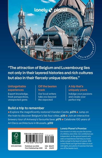 Produktbild: Lonely Planet Belgium & Luxembourg