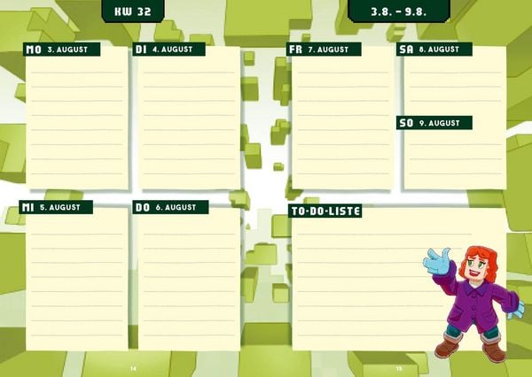 Produktbild: Das Grundschul-Hausaufgabenheft f&uuml;r Minecraft-Fans 2026/2027