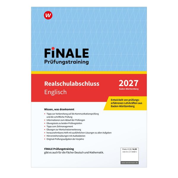 Produktbild: FiNALE Pr&uuml;fungstraining Realschulabschluss Baden-W&uuml;rttemberg