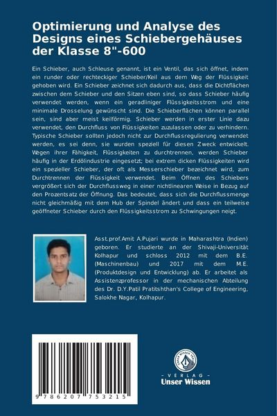 Produktbild: Optimierung und Analyse des Designs eines Schiebergeh&auml;uses der Klasse 8"-600