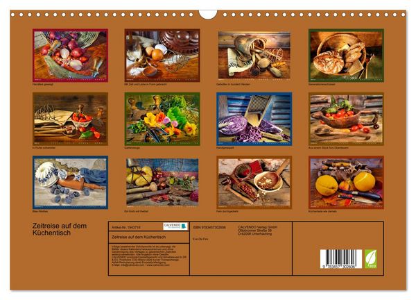Produktbild: Zeitreise auf dem K&uuml;chentisch (Wandkalender 2026 DIN A3 quer), CALVENDO Monatskalender