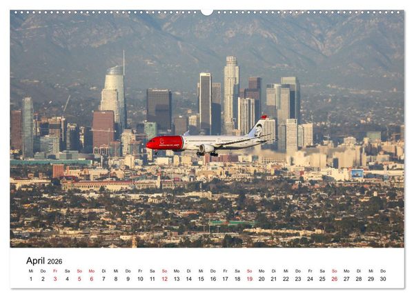 Produktbild: From Above - Die etwas andere Perspektive auf Flugzeuge (hochwertiger Premium Wandkalender 2026 DIN A2 quer), Kunstdruck in Hochglanz