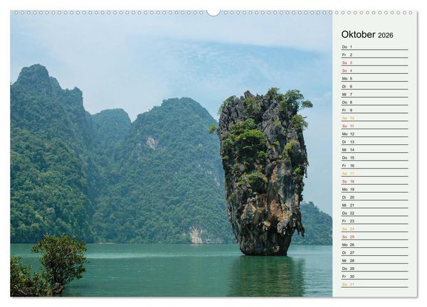 Produktbild: Asien - Thailand und Kambodscha (hochwertiger Premium Wandkalender 2026 DIN A2 quer), Kunstdruck in Hochglanz