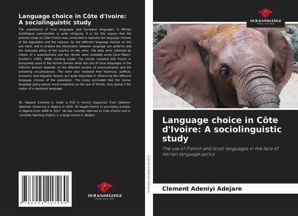 Produktbild: Language choice in C&ocirc;te d'Ivoire: A sociolinguistic study