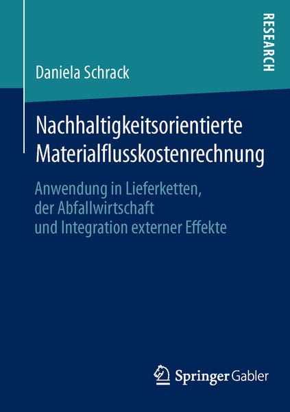 Produktbild: Nachhaltigkeitsorientierte Materialflusskostenrechnung