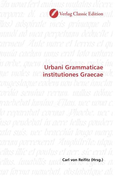 Produktbild: Urbani Grammaticae institutiones Graecae