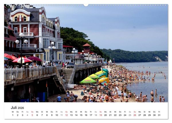 Produktbild: Rauschen-Swetlogorsk - Russlands Sotschi des Nordens (Wandkalender 2026 DIN A2 quer), CALVENDO Monatskalender