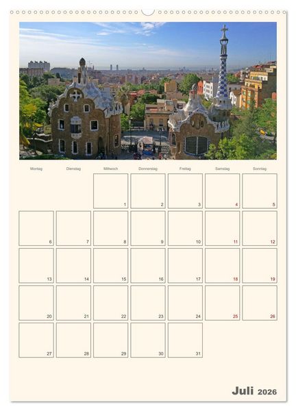 Produktbild: Valencia - Barcelona Terminplaner (hochwertiger Premium Wandkalender 2026 DIN A2 hoch), Kunstdruck in Hochglanz
