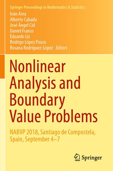 Produktbild: Nonlinear Analysis and Boundary Value Problems
