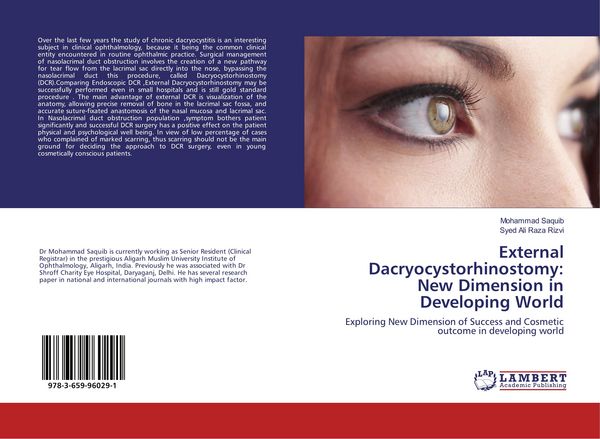 Produktbild: External Dacryocystorhinostomy: New Dimension in Developing World