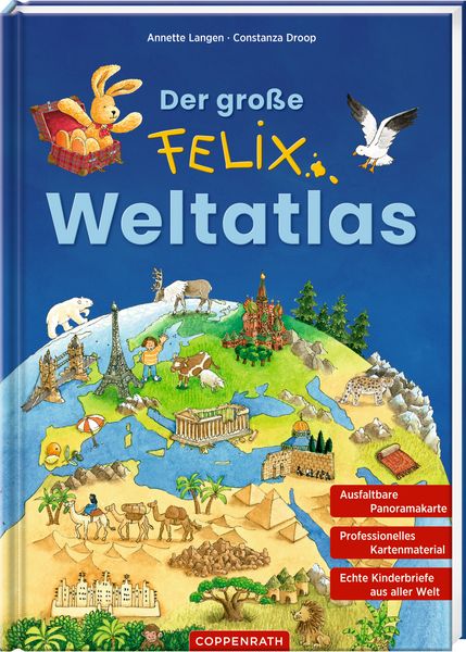 Der große Felix-Weltatlas, Gebundene Ausgabe von Annette Langen, Coppenrath, 978-3-649-65229-8