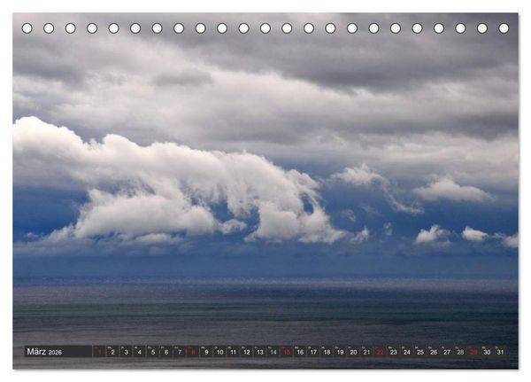 Produktbild: Sonne, Meer und Wolken (Tischkalender 2026 DIN A5 quer), CALVENDO Monatskalender