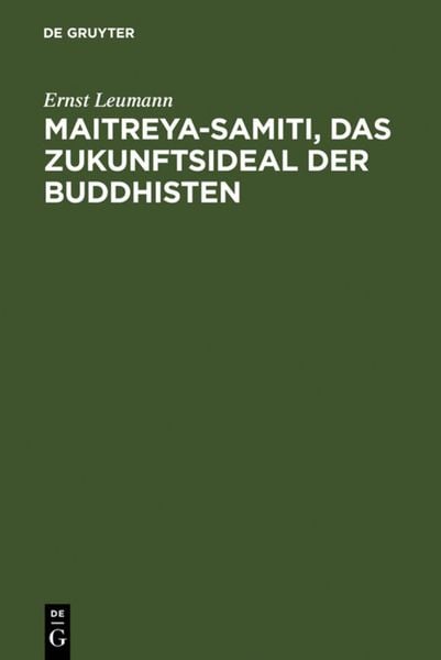 Produktbild: Maitreya-samiti, das Zukunftsideal der Buddhisten