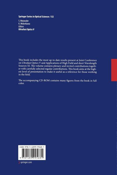 Produktbild: Ultrafast Optics V