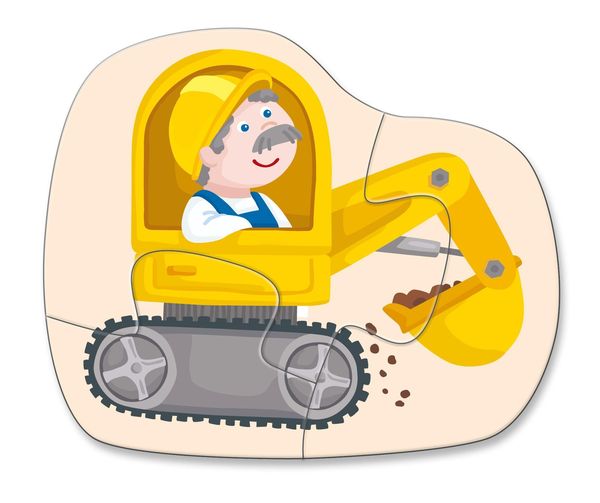 Produktbild: HABA - 4 erste Puzzles - Baustelle