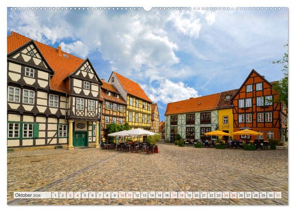 Produktbild: Quedlinburg Impressionen (Wandkalender 2026 DIN A2 quer), CALVENDO Monatskalender