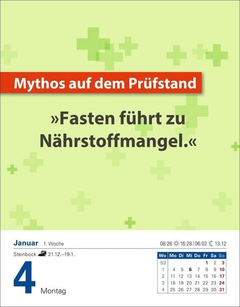 Produktbild: Die Ern&auml;hrungs-Docs - Gesund durch das Jahr Tagesabrei&szlig;kalender 2027