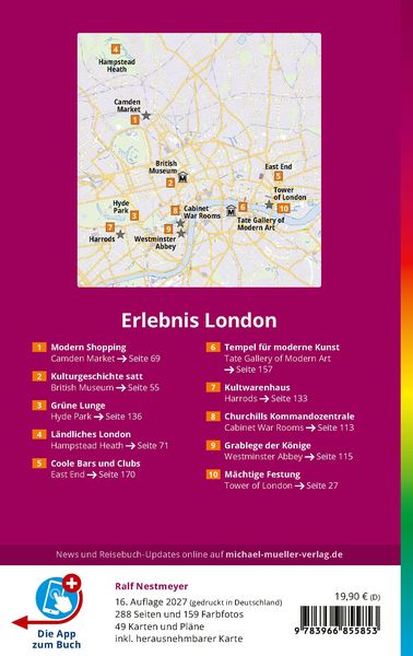 Produktbild: MICHAEL M&Uuml;LLER Reisef&uuml;hrer London MM-City